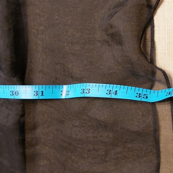 Paradise USA Black Sheer Sleeveless Prom Night Out Dress Small EUC LBD - Picture 11 of 12